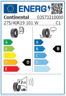 Anvelopa vara 275/40/19 Continental ContiSportContact3 RunOnFlat 101W