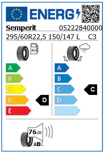 Anvelopa tractiune 295/60/22,5 Semperit Euro-Drive 150/147L