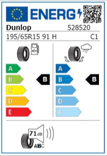 Anvelopa vara 195/65/15 Dunlop BluResponse 91H