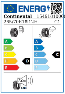 Anvelopa all seasons 265/70/16 Continental ContiCrossContact LX2 112H