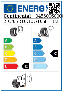 Anvelopa iarna 205/65/16C Continental VancoWinter2 XL 107/105T