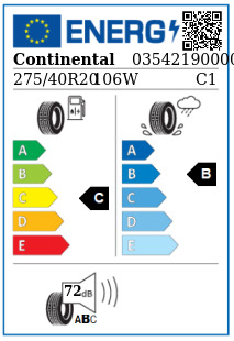 Anvelopa vara 275/40/20 Continental ContiSportContact5 XL RunOnFlat 106W