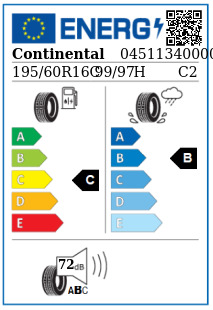 Anvelopa vara 195/60/16C Continental ContiVancoContact100 99/97H