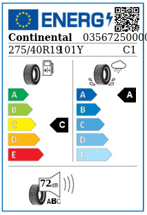 Anvelopa vara 275/40/19 Continental ContiSportContact5 101Y