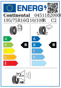 Anvelopa vara 195/75/16C Continental ContiVancoContact100 XL 110/108R