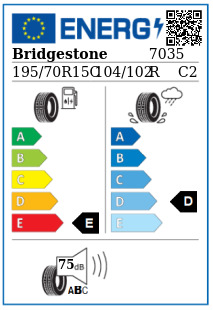 Anvelopa iarna 195/70/15C Bridgestone W995 XL 104/102R