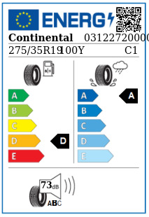 Anvelopa vara 275/35/19 Continental ContiSportContact6 XL 100Y