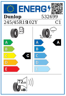 Anvelopa vara 245/45/19 Dunlop SP Maxx RT2 102Y