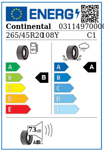 Anvelopa vara 265/45/20 Continental ContiSportContact6 108Y