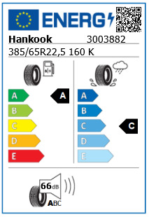 Anvelopa trailer 385/65/22,5 Hankook TL20 160K