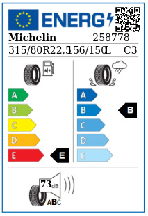 Anvelopa tractiune 315/80/22,5 Michelin Multi HD D (MS) 156/150L