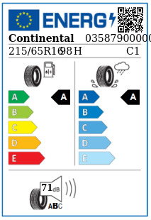 Anvelopa vara 215/65/16 Continental ContiEcoContact6 98H