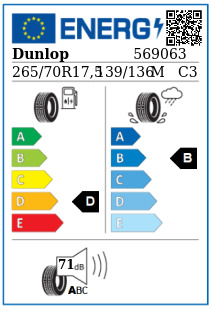 Anvelopa tractiune 265/70/17,5 Dunlop SP446 139/136M