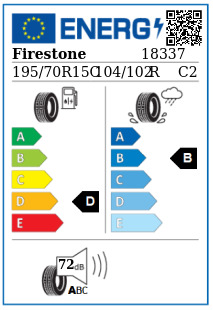 Anvelopa iarna 195/70/15C Firestone VanhawkWinter2 104/102R