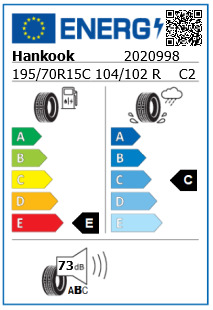 Anvelopa iarna 195/70/15C Hankook RW12 104/102R