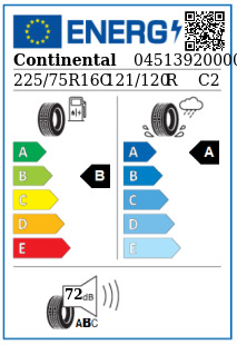 Anvelopa vara 225/75/16C Continental ContiVancoContact200 121/120R