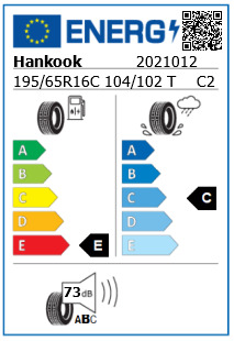 Anvelopa iarna 195/65/16C Hankook RW12 104/102T