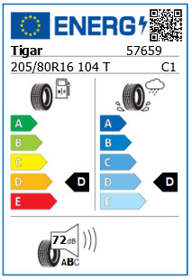 Anvelopa vara 205/80/16 Tigar Road Terrain XL 104T