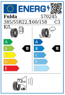 Anvelopa trailer 385/55/22,5 Fulda RegioTonn3 (MS) 160/158K/L