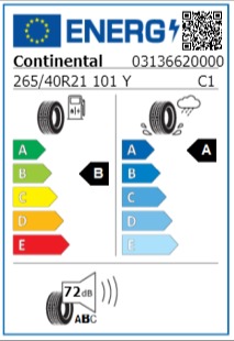 Anvelopa vara 265/40/21 Continental ContiSportContact7 101Y