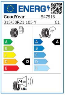 Anvelopa vara 315/30/21 GoodYear EagleF1 Supersport 105Y