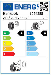 Anvelopa vara 215/65/17 Hankook Ventus Prime3 K125A 99V