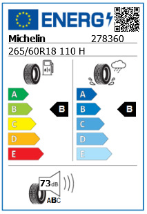 Anvelopa all seasons 265/60/18 Michelin CrossClimate2 Suv M+S 110H