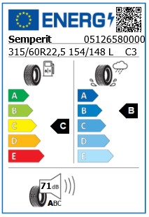 Anvelopa directie 315/60/22,5 Semperit Runner F2 154/148L