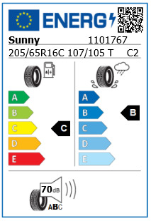 Anvelopa vara 205/65/16C Sunny NL106 107/105T