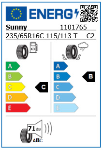 Anvelopa vara 235/65/16C Sunny NL106 115/113T