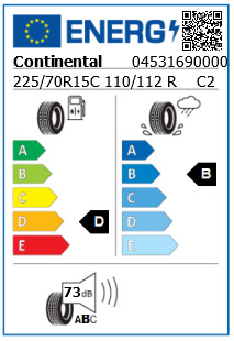 Anvelopa iarna 225/70/15C Continental VanContact Winter 110/112R