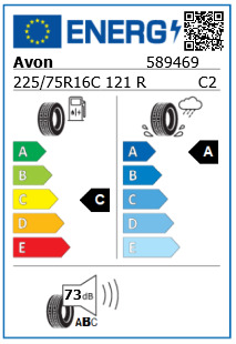 Anvelopa all seasons 225/75/16C Avon AS12 AllSeason - made by Goodyear 121R