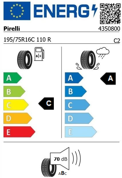 Anvelopa vara 195/75/16C Pirelli Carrier 110R