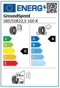 Anvelopa directie 385/55/22,5 GroundSpeed GSFS02 (MS) 160K