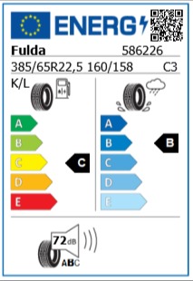 Anvelopa directie 385/65/22,5 Fulda VarioControl 2 On/Off (MS) 160/158K/L