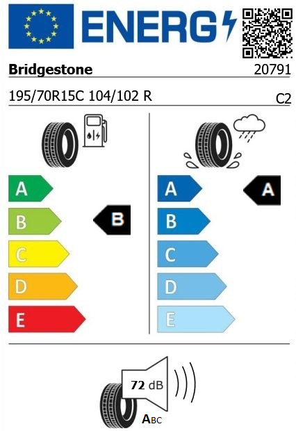 Anvelopa all seasons 195/70/15C Bridgestone Duravis AllSeason 104/102R