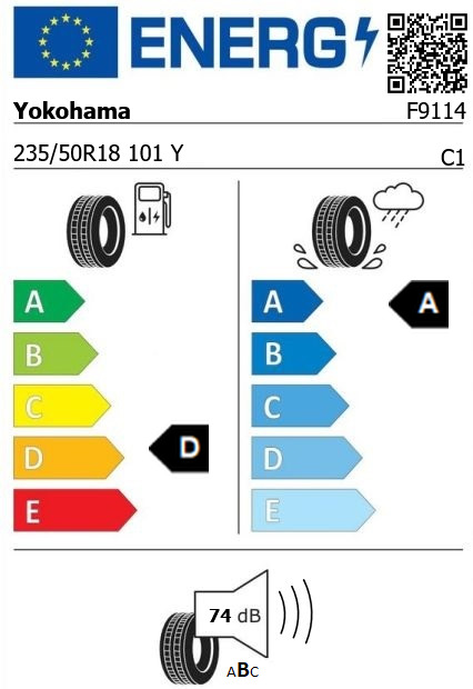 Anvelopa vara 235/50/18 Yokohama AdvanSport V105 101Y