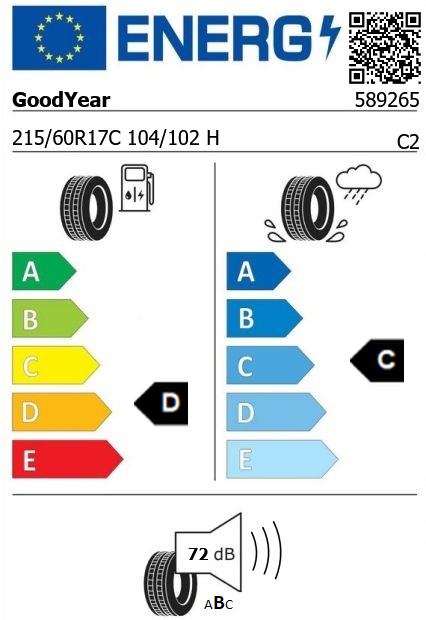 Anvelopa iarna 215/60/17C GoodYear UG Cargo 104/102H