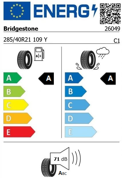 Anvelopa vara 285/40/21 Bridgestone Turanza6 XL 109Y