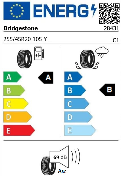 Anvelopa vara 255/45/20 Bridgestone Turanza6 XL 105Y
