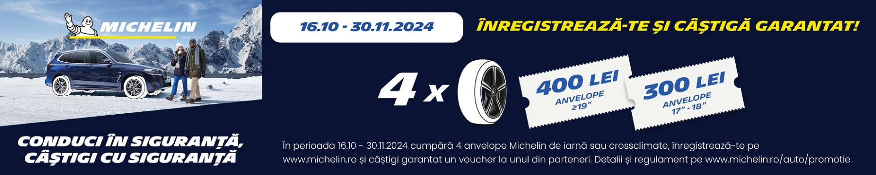 Promotie anvelope MICHELIN iarna si CrossClimate